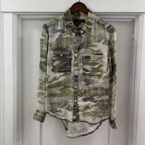 Camo Button Down Shirt